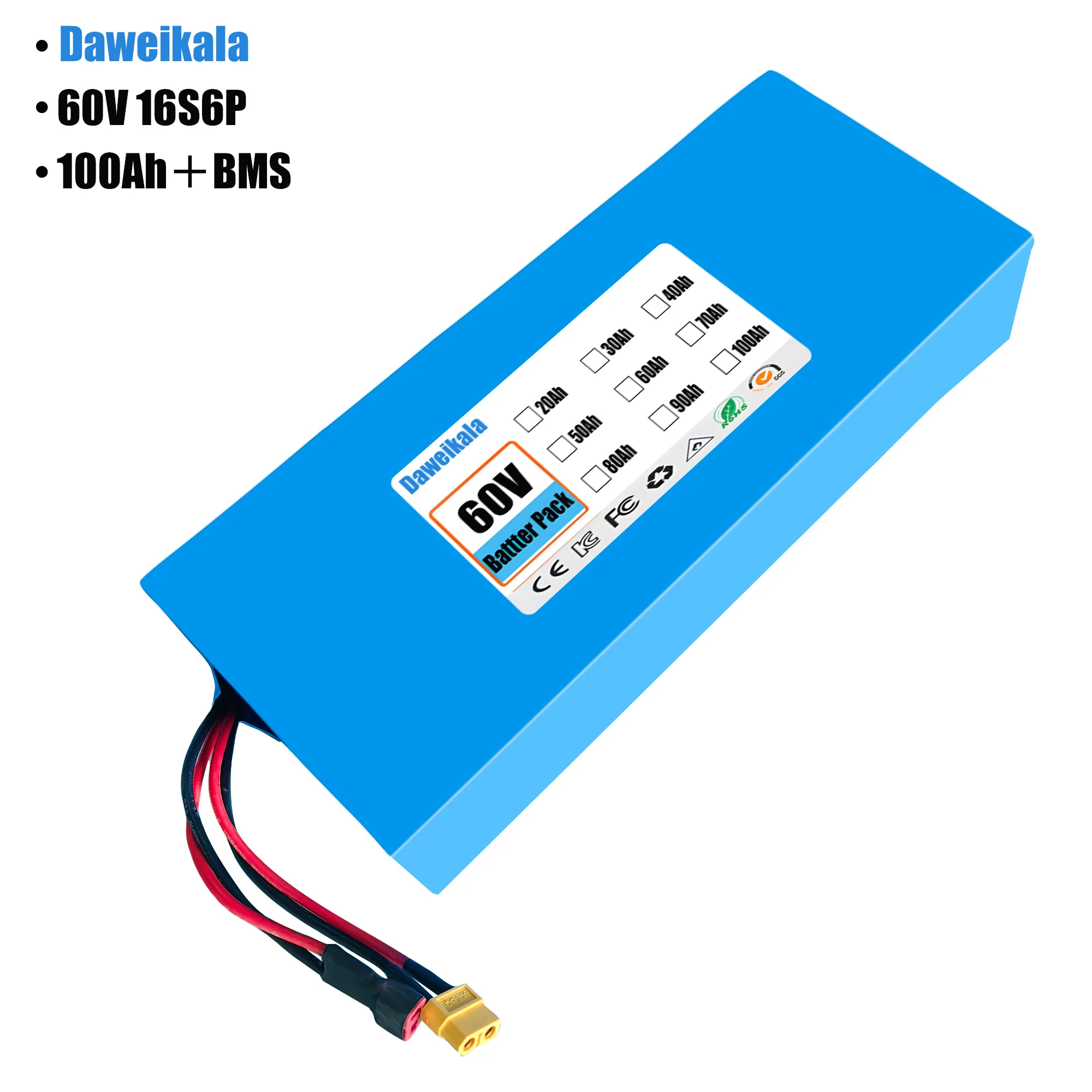 60V 100Ah 16S6P ebike battery  - 60V 50Ah Electric Scooter Battery review and price