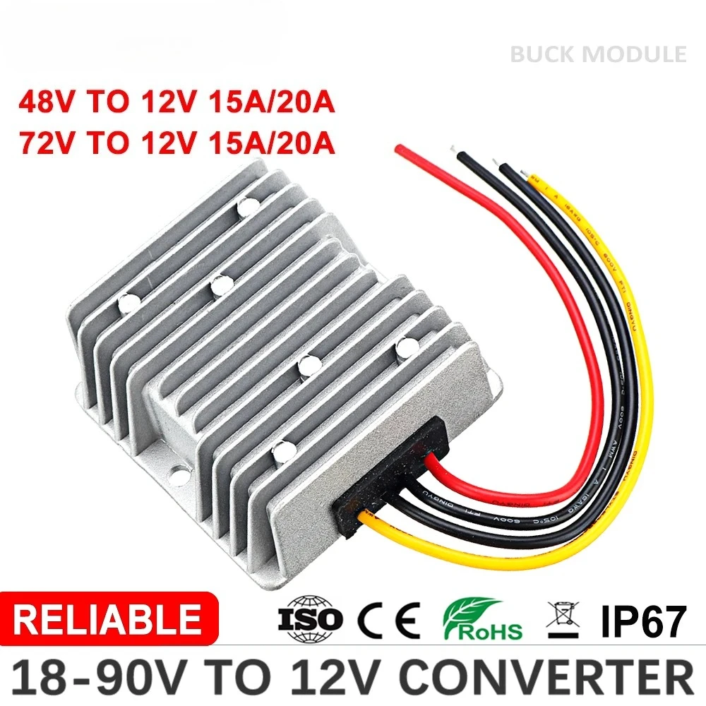 20-90V to 12V 5A 10A 15A 20A D - 72V 15A Fast Charger review and price